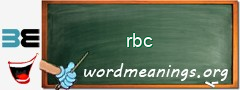 WordMeaning blackboard for rbc